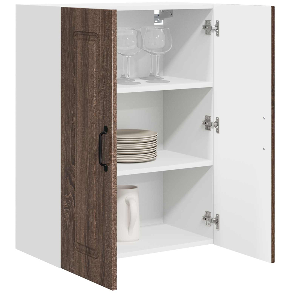 vidaXL Kalmar 2 Door Brown Oak Wall Kitchen Cabinet Image 3