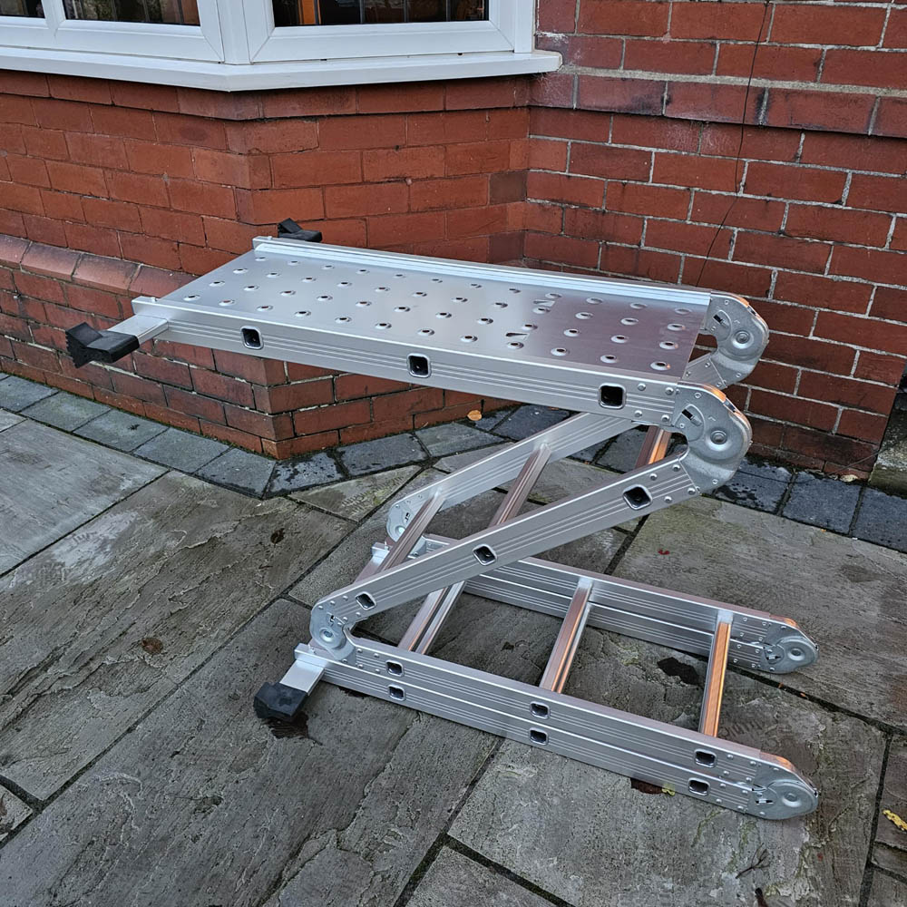 Samuel Alexander Aluminium Multi-Position Foldable Work Platform Ladder 3.46m Image 8