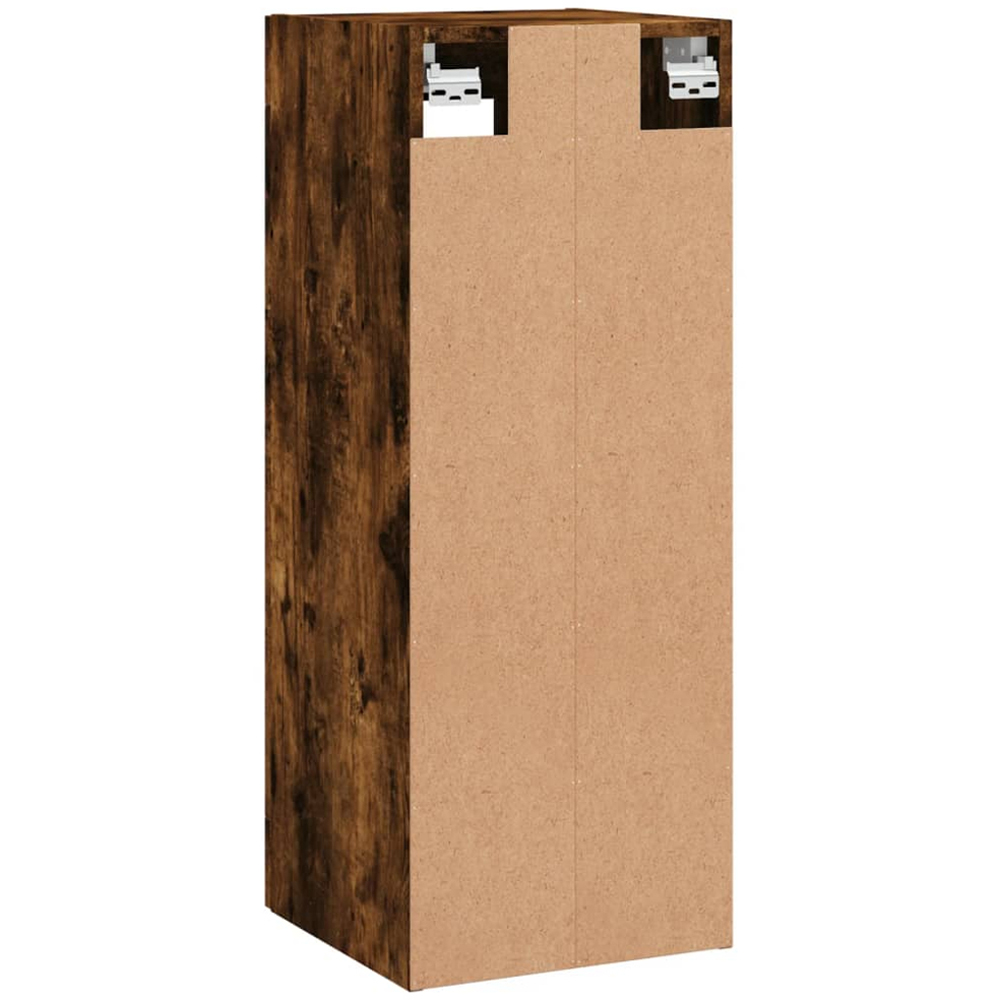vidaXL Single Glass Door Smoked Oak Wall Mounted Cabinet Image 9