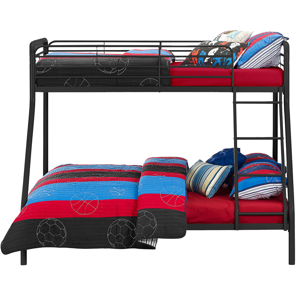 Dorel Single with Double Black Metal Bunk Bed Image 5