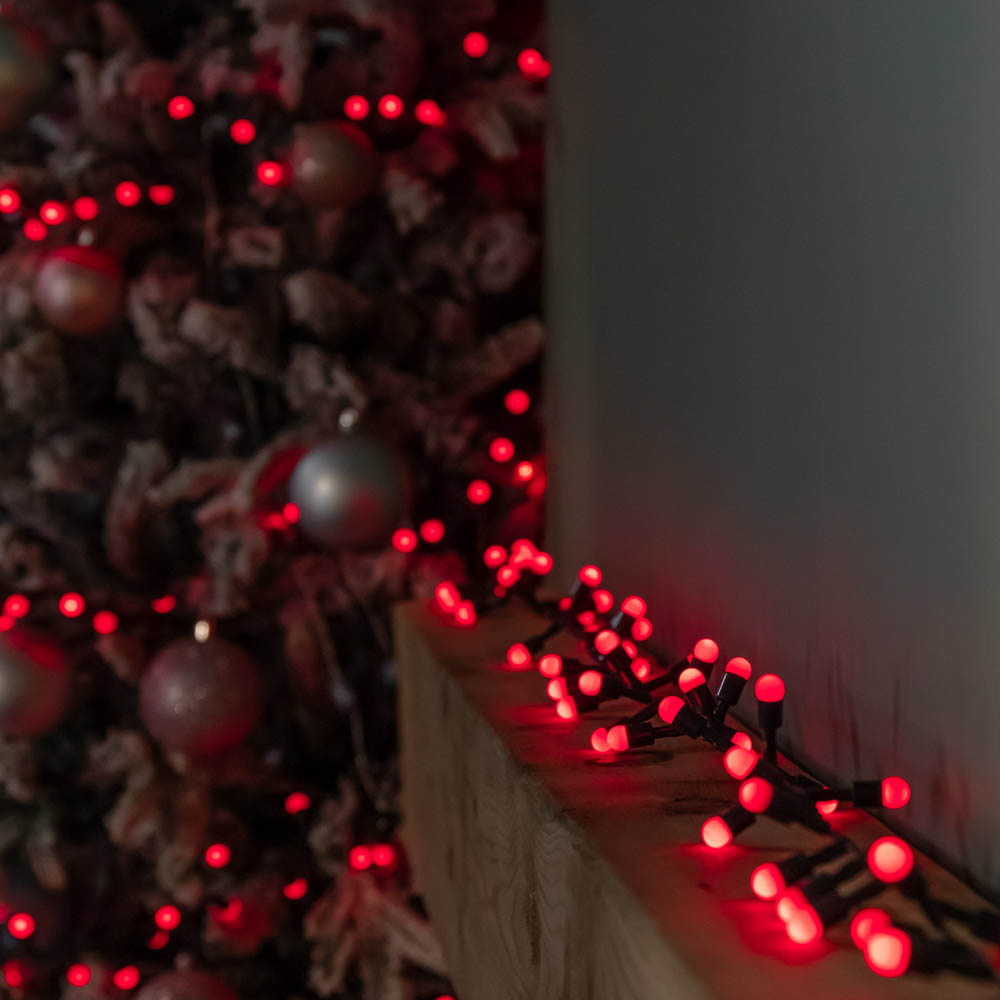 Samuel Alexander 300 Red LED Berry Multi-Function Green String Light Image 8