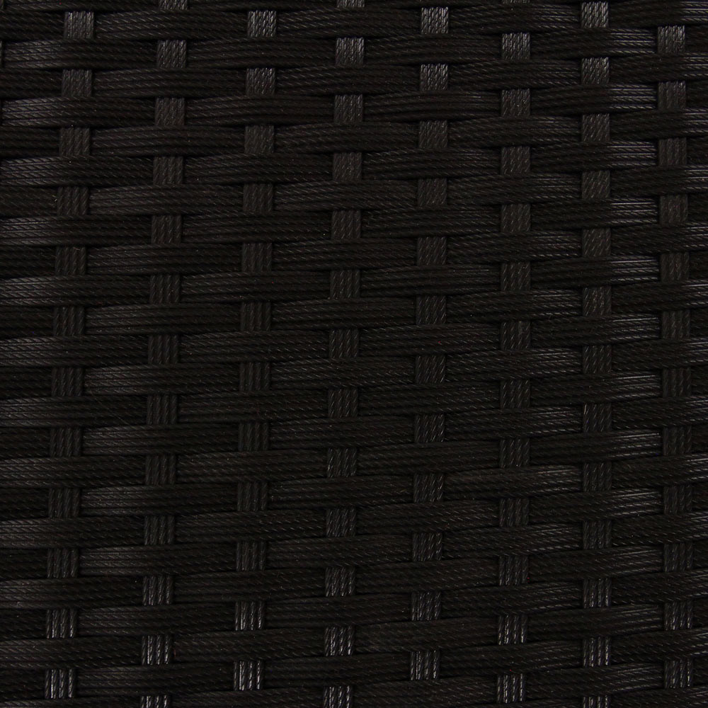 Monster Shop Jardi Rattan Effect 2 Seater Bistro Set Black Image 6