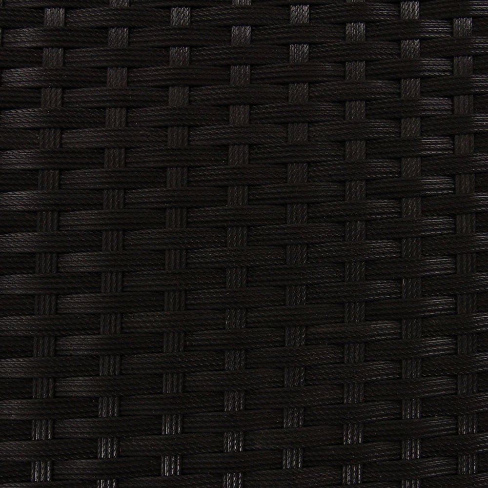 Monster Shop Jardi Rattan Effect 2 Seater Bistro Set Black Image 6