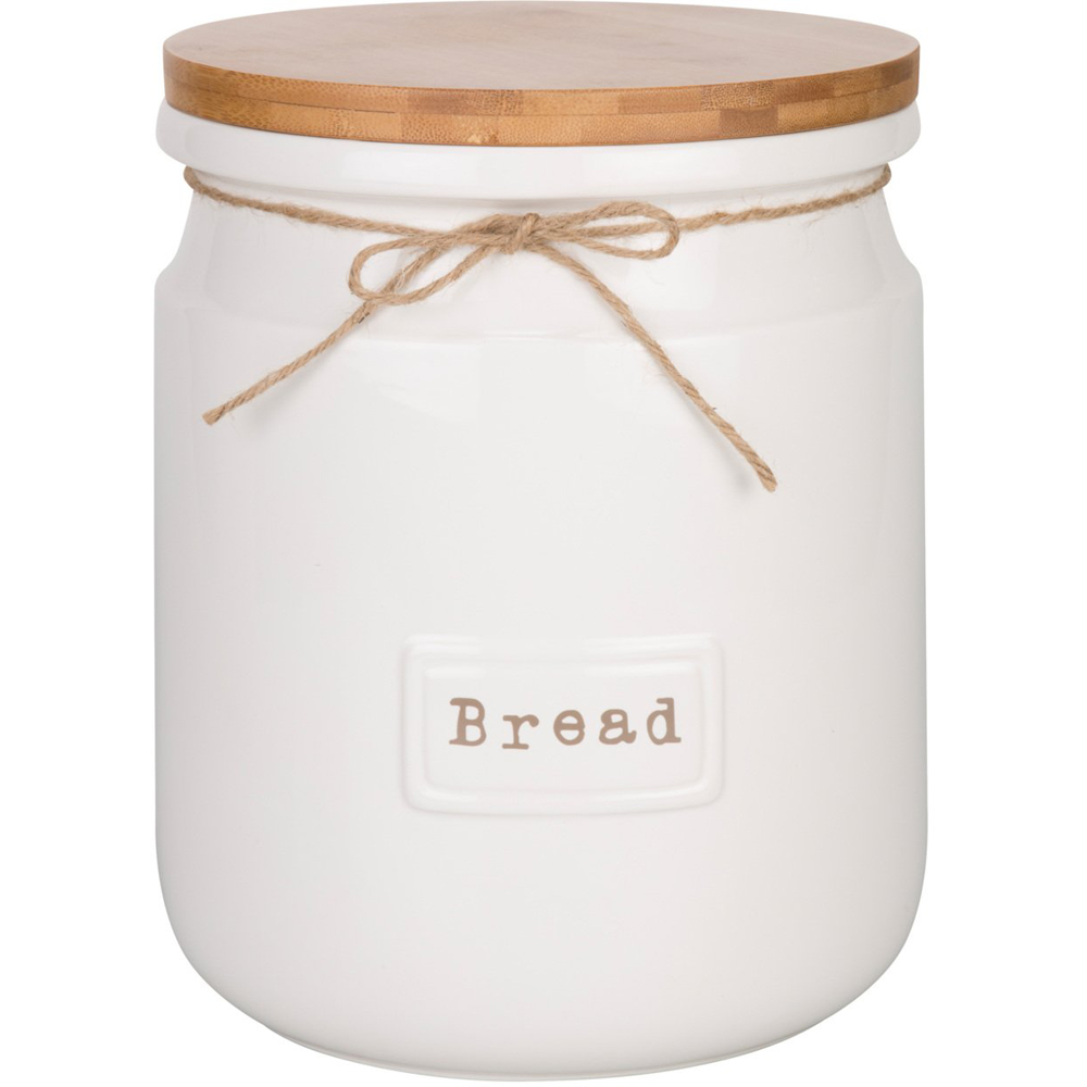 Natural Embossed Bread Canister Image