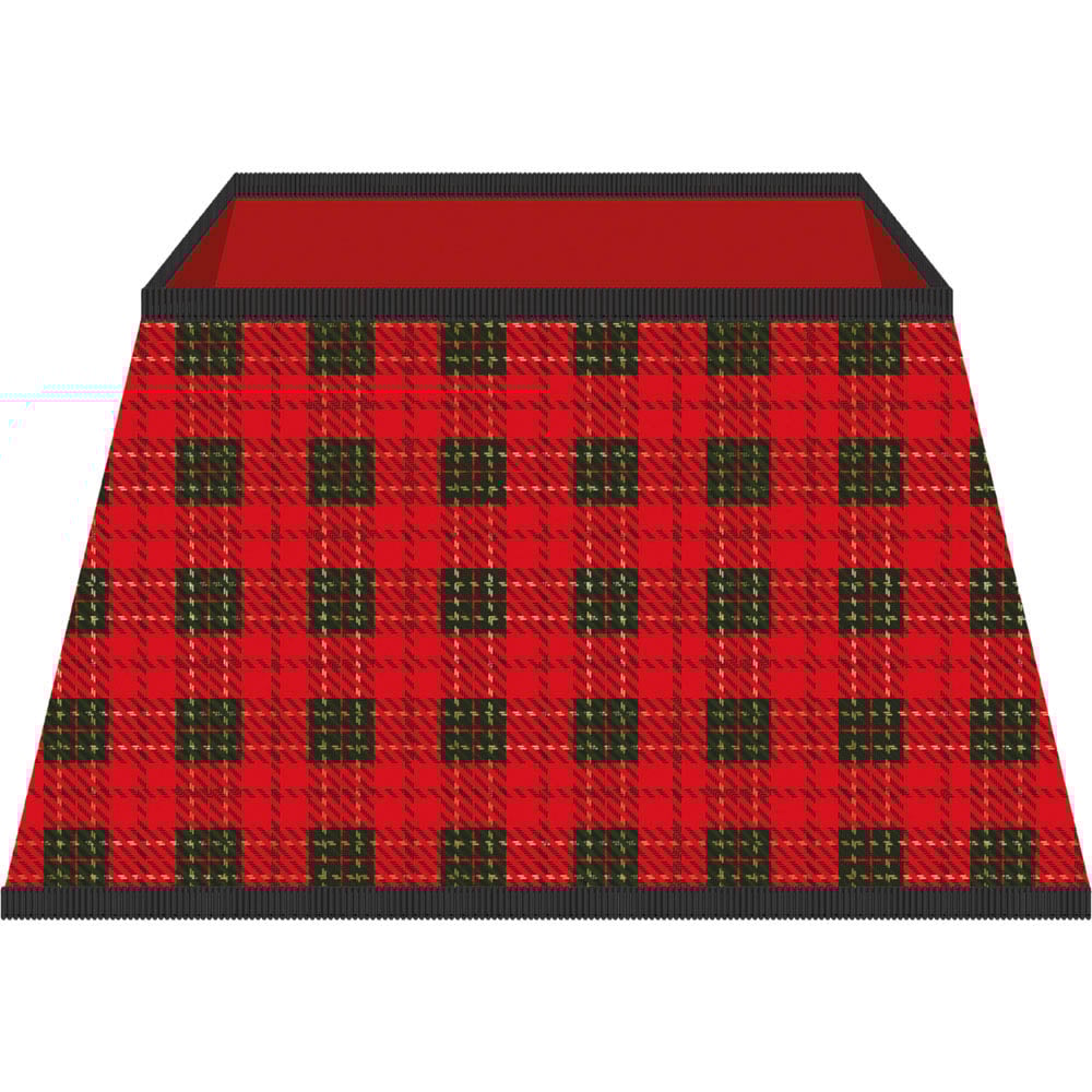 St Helens Red Tartan Tree Skirt Image 1