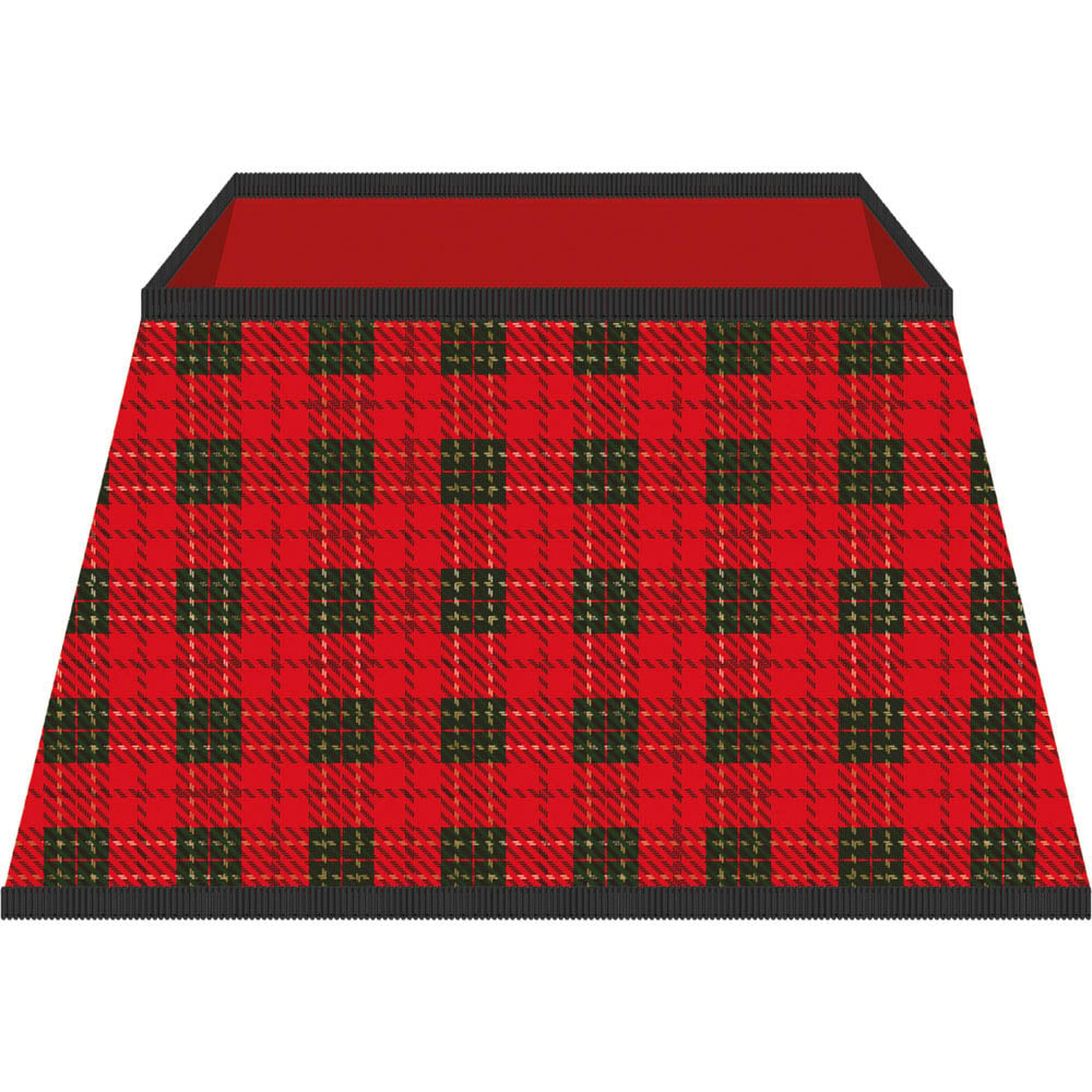 St Helens Red Tartan Tree Skirt Image 1