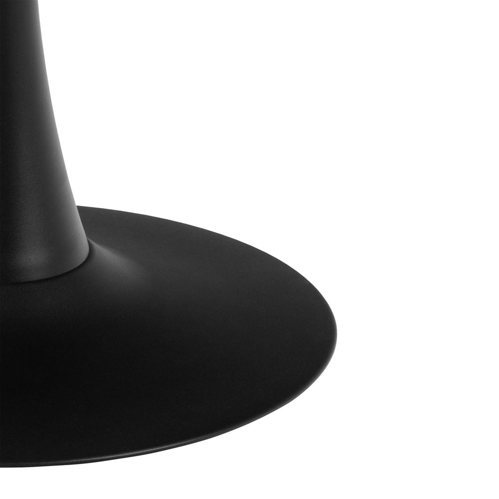 Florence Malta Brown and Black Ceramic Round Dining Table Image 5