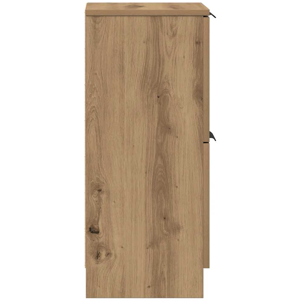 vidaXL 2 Door Artisan Oak Sideboard Set of 2 Image 5