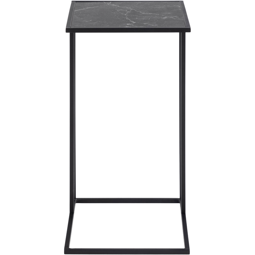 Florence Infinity Matt Black Side Table Image 3