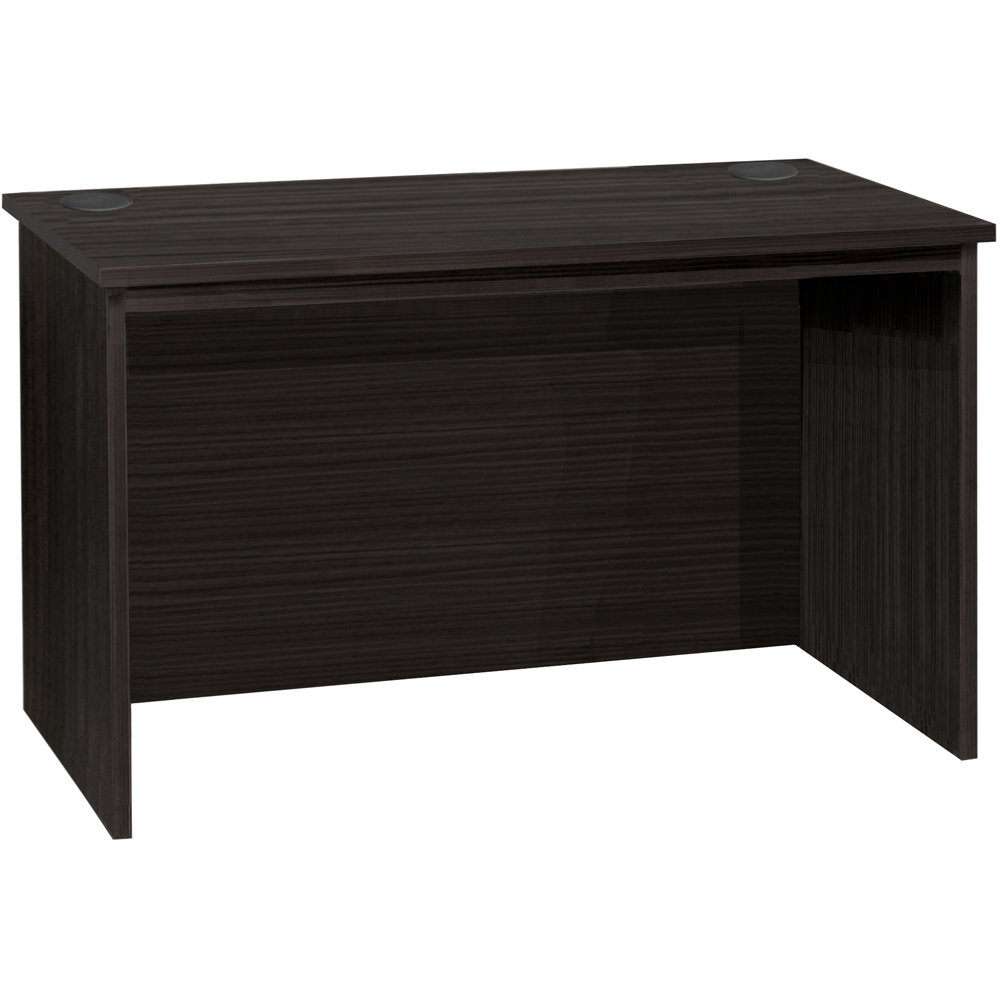 R White Cabinets Large Home Office Desk Black Image 2