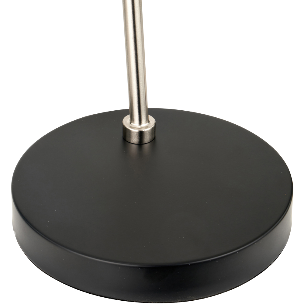 Pacific Lifestyle Benedict Black and Brushed Silver Metal Table Lamp Image 3