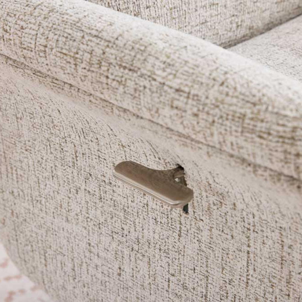 Queensbridge Beige Swivel Chair and Footstool Image 7