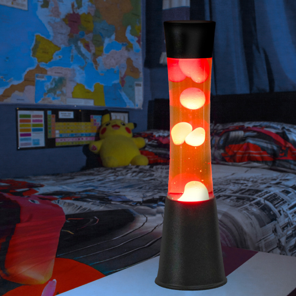Global Gizmos Orange Liquid and Red Wax Lava Tower Lamp 16 inch Image 4