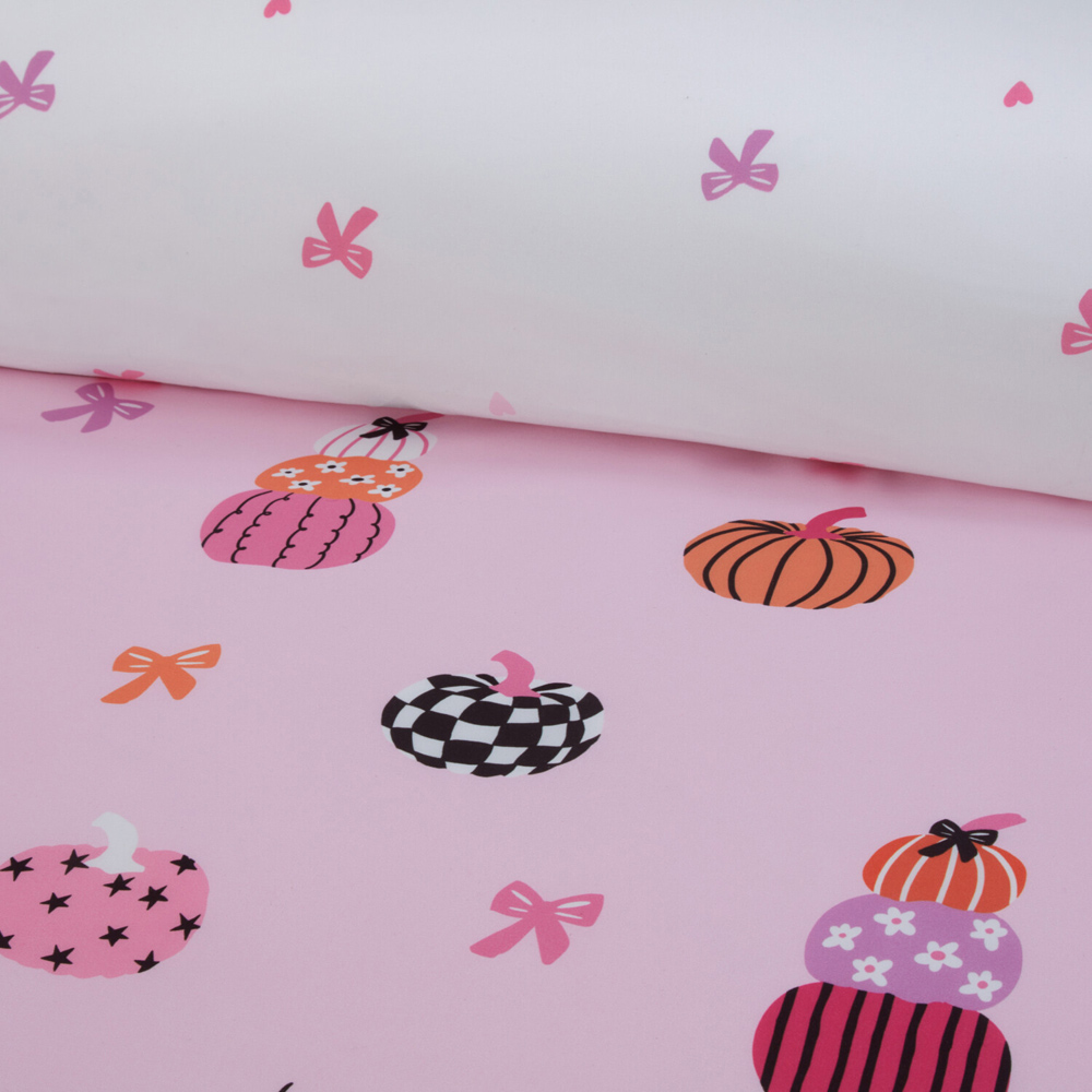 Bowtique Pumpkins Duvet Set Pink King Image 3
