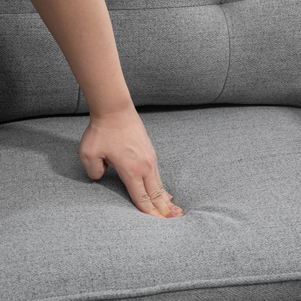 Portland Grey Polyester Upholstered Armchair Image 5