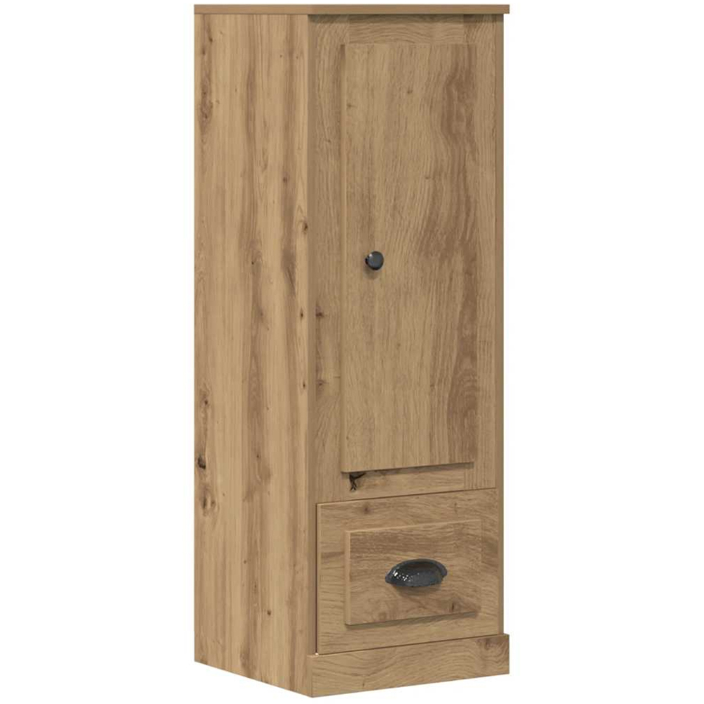 vidaXL Single Door Single Drawer Artisan Oak Highboard Image 2