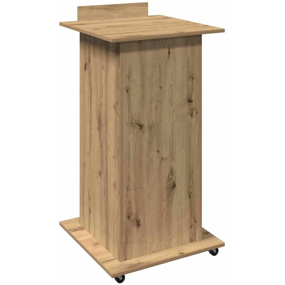 vidaXL Single Door Single Drawer Single Shelf Artisan Oak Office Podium Image 5