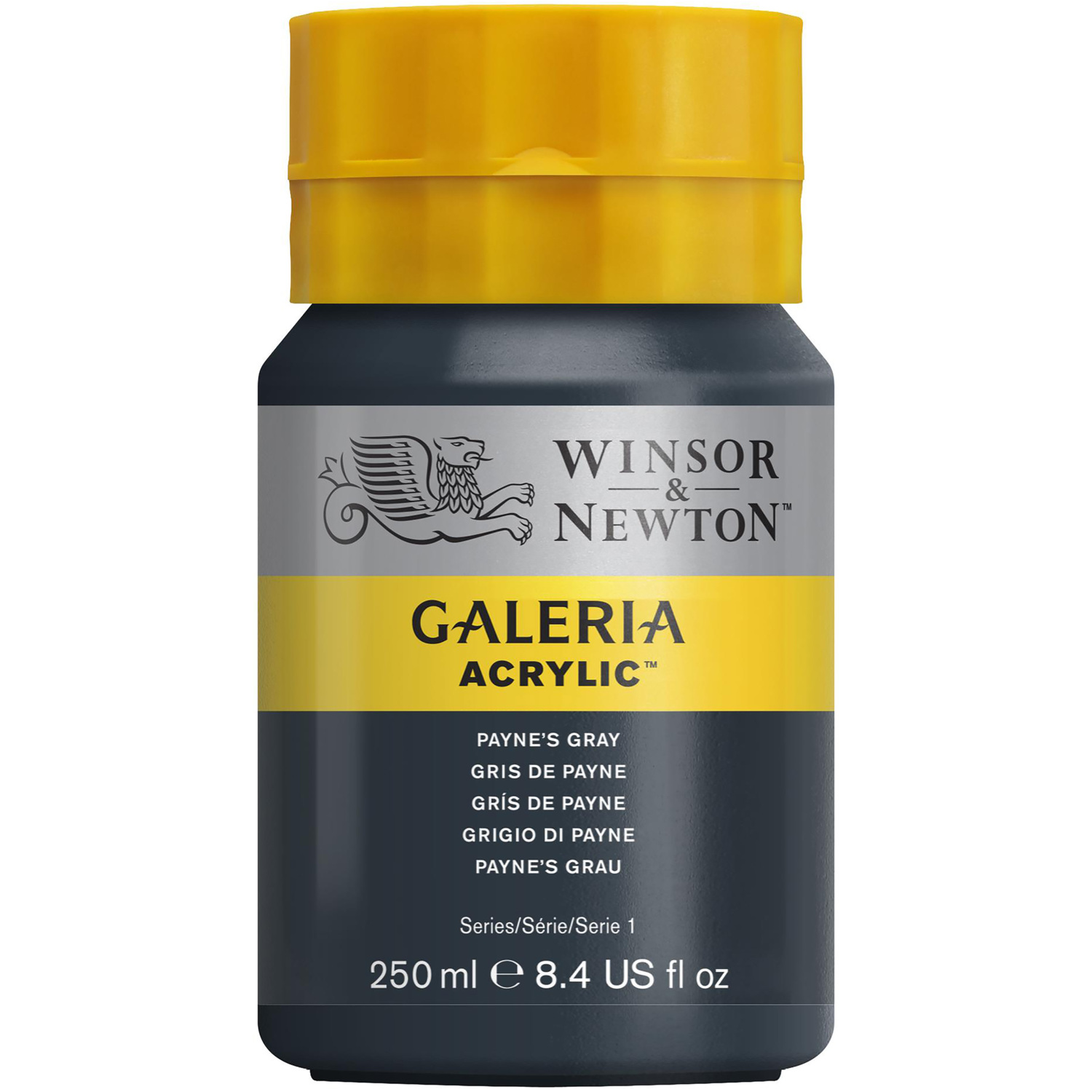 Winsor and Newton 250ml Galeria Acrylic Paint - Paynes Grey Image