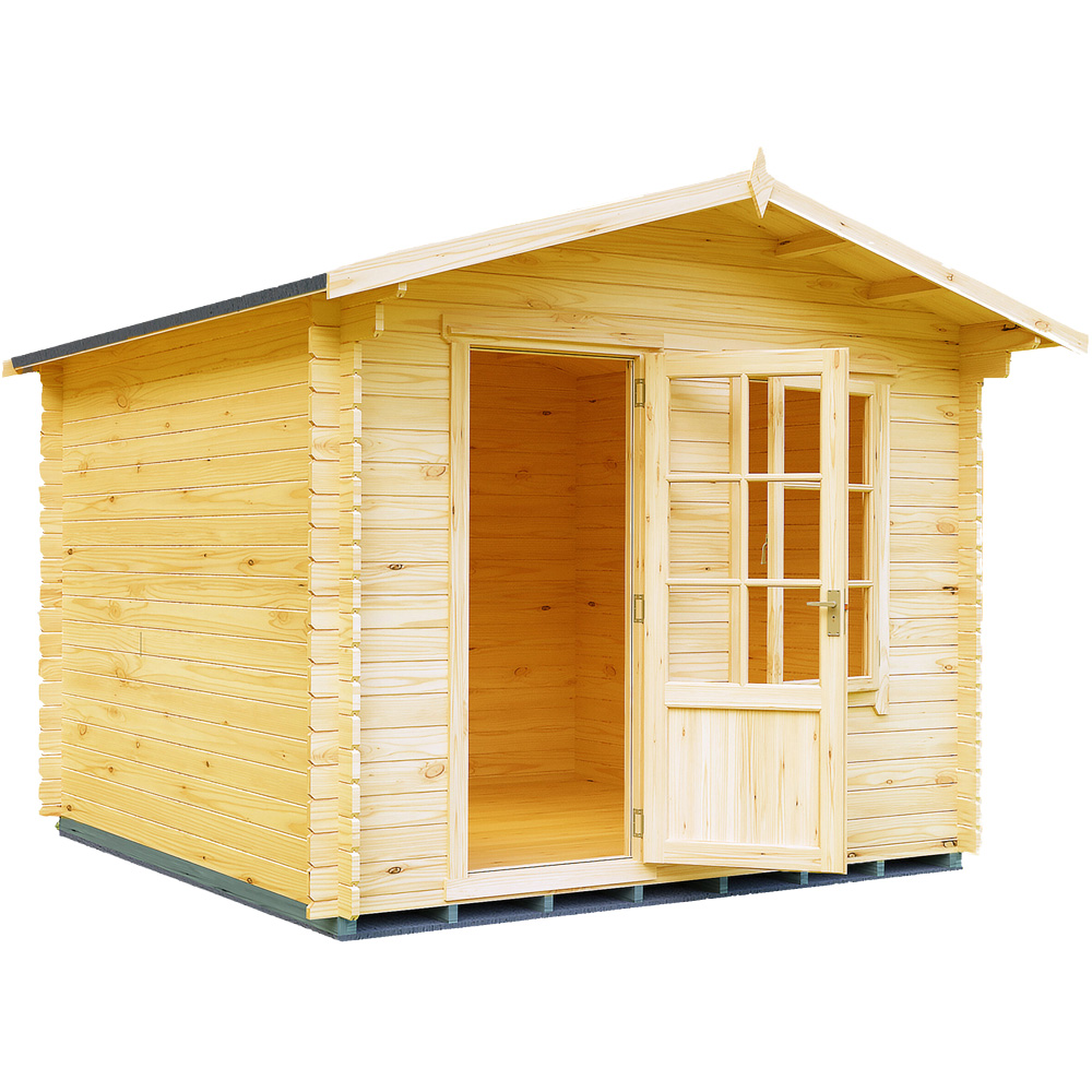 Shire Bucknells 10 x 10ft Pressure Treated Log Cabin Image 1