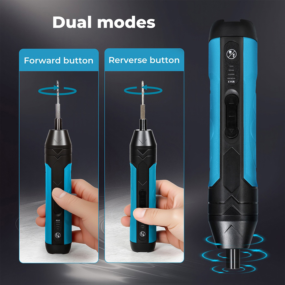 Traderight 4V Cordless Electric Dual Mode Screwdriver Set with Battery Image 6