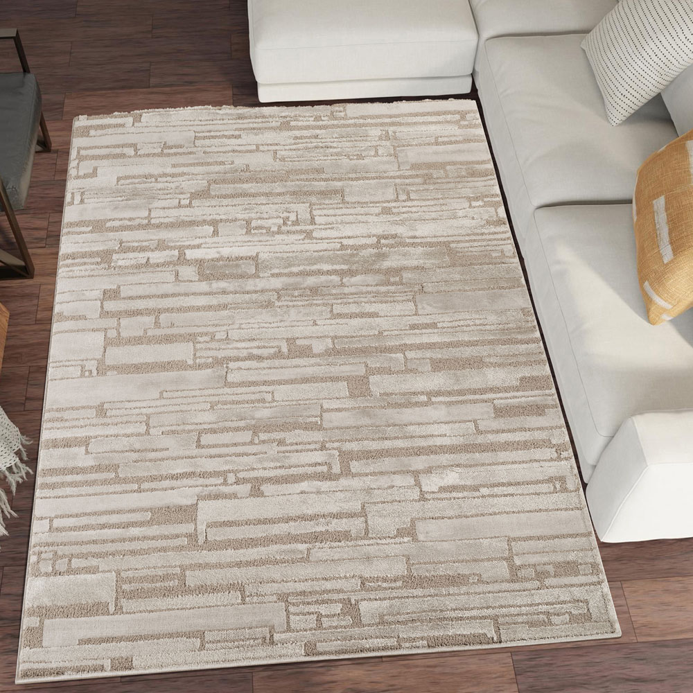 Desire Rugs Hamilton Mocha Bold Geometric Rug 60 x 220cm Image 6