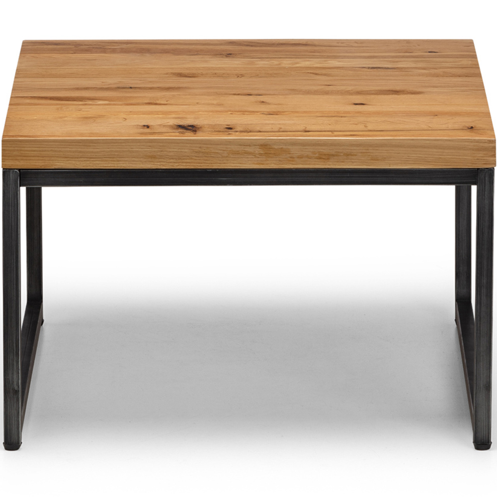 Julian Bowen Brooklyn Oak Nest of Tables Set of 3 Image 7