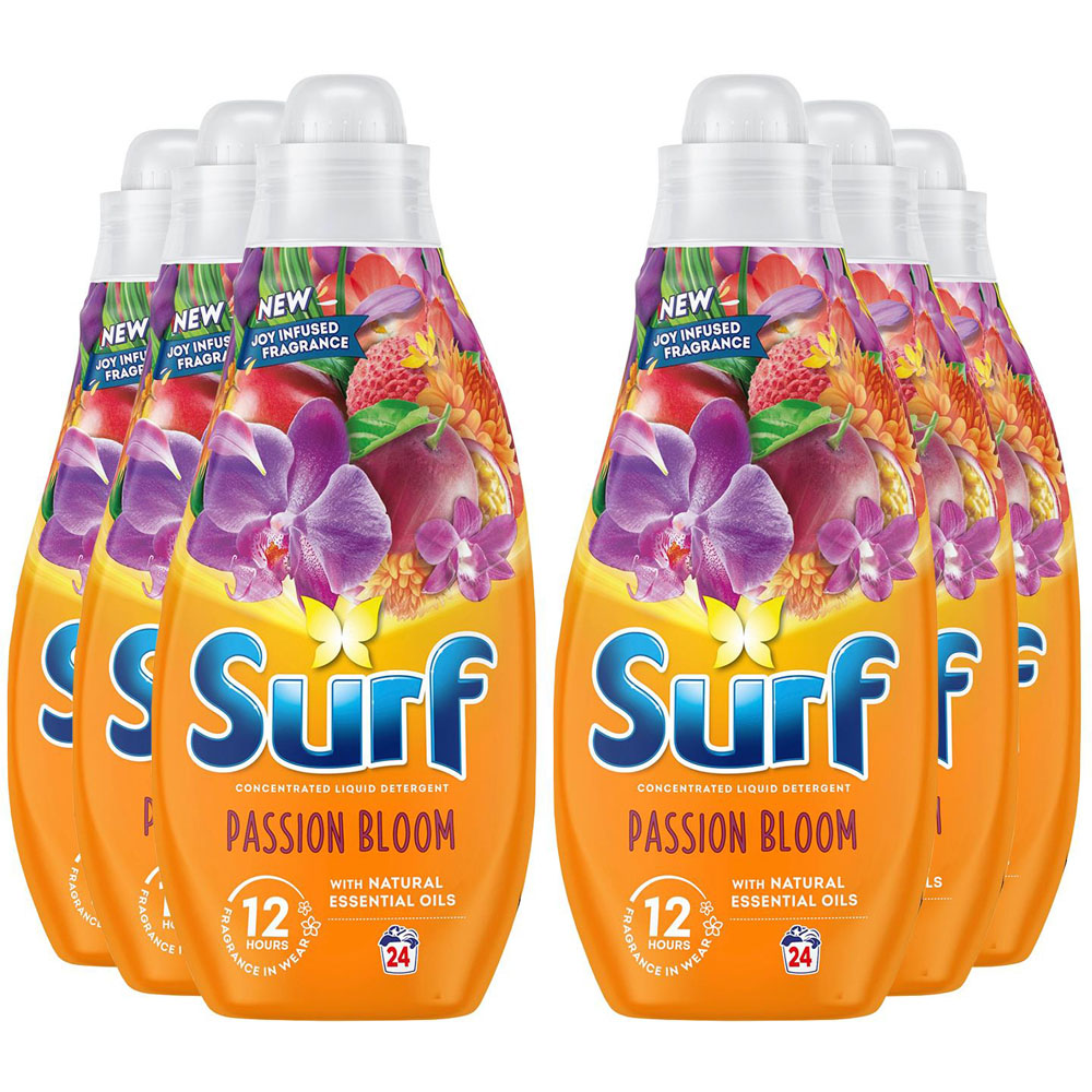 Surf Passion Bloom Laundry Detergent 24 Washes 650ml 6 Pack Image 1