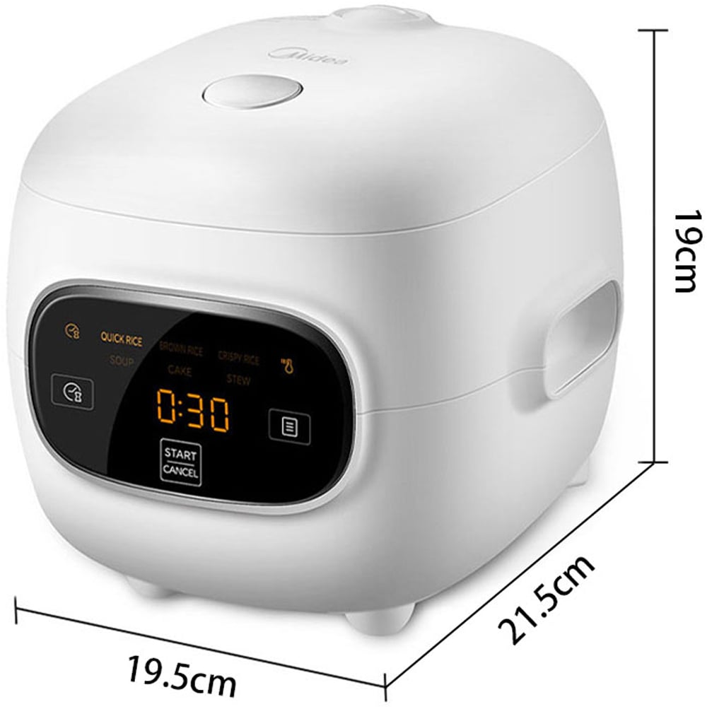 Midea AJ0877 Multifunctional 1.2L Mini Rice Cooker White 357W Image 4
