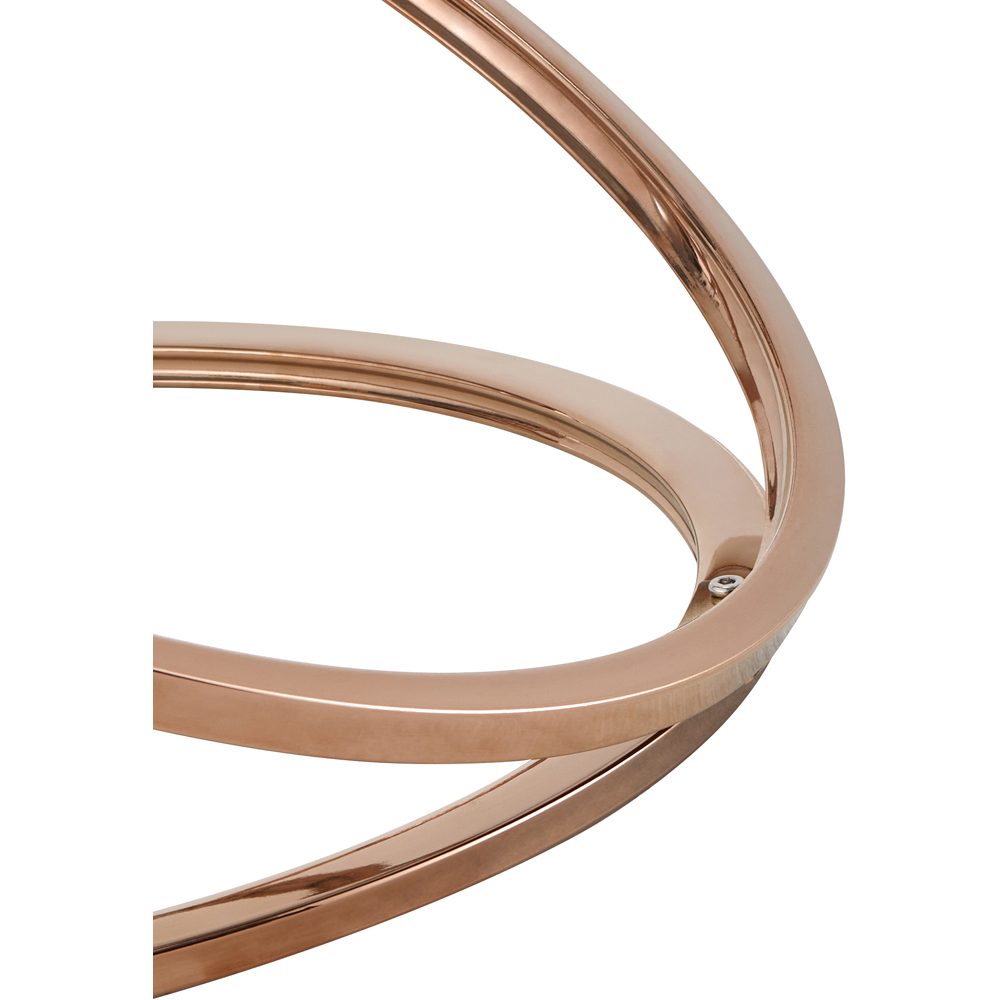 Comfy Living Gold Tempered Glass Coffee Table Image 4