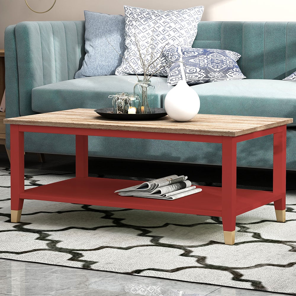 Palazzi Red Natural Coffee Table Image 1