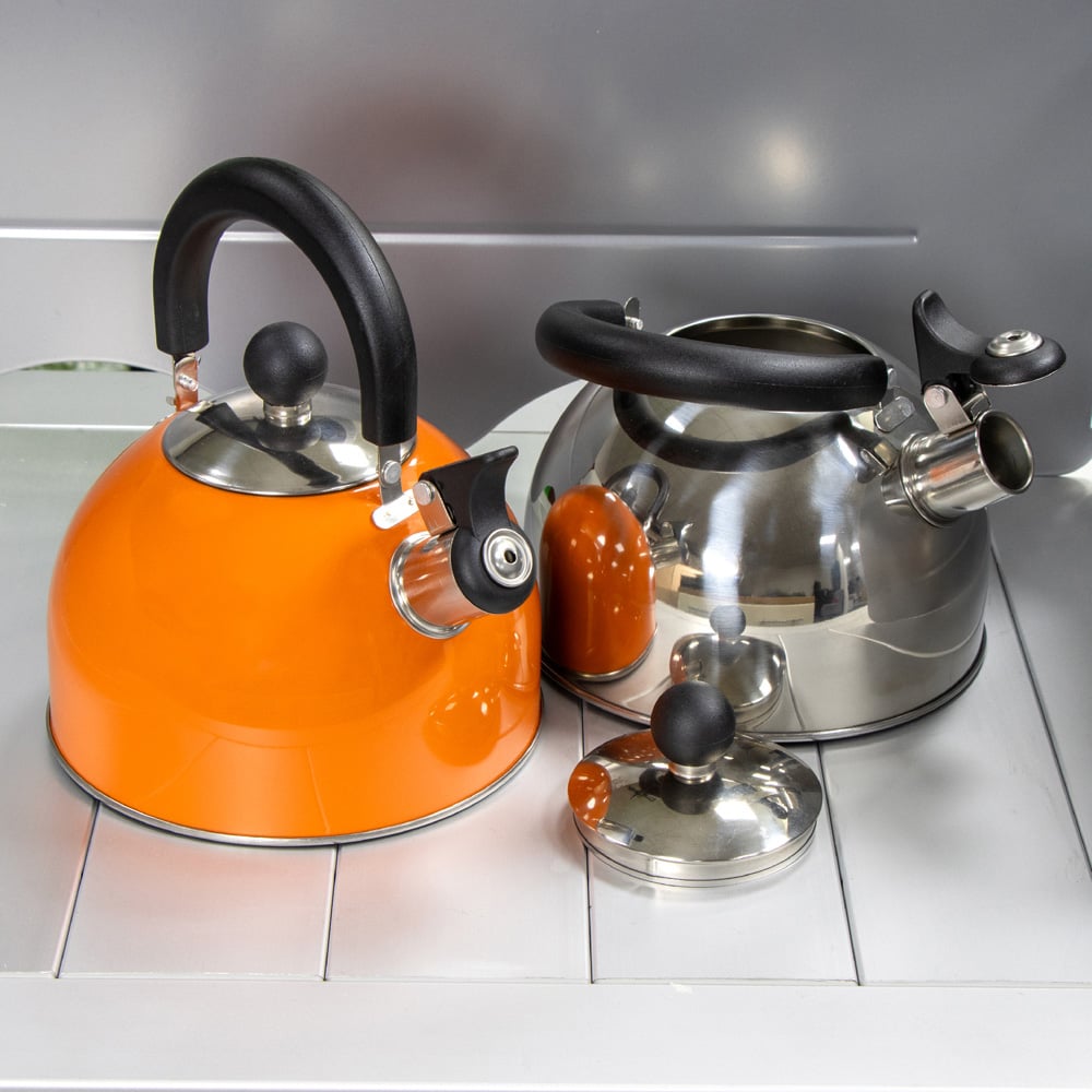 Milestone Camping Stainless Steel Whistling Kettle 2L Image 3