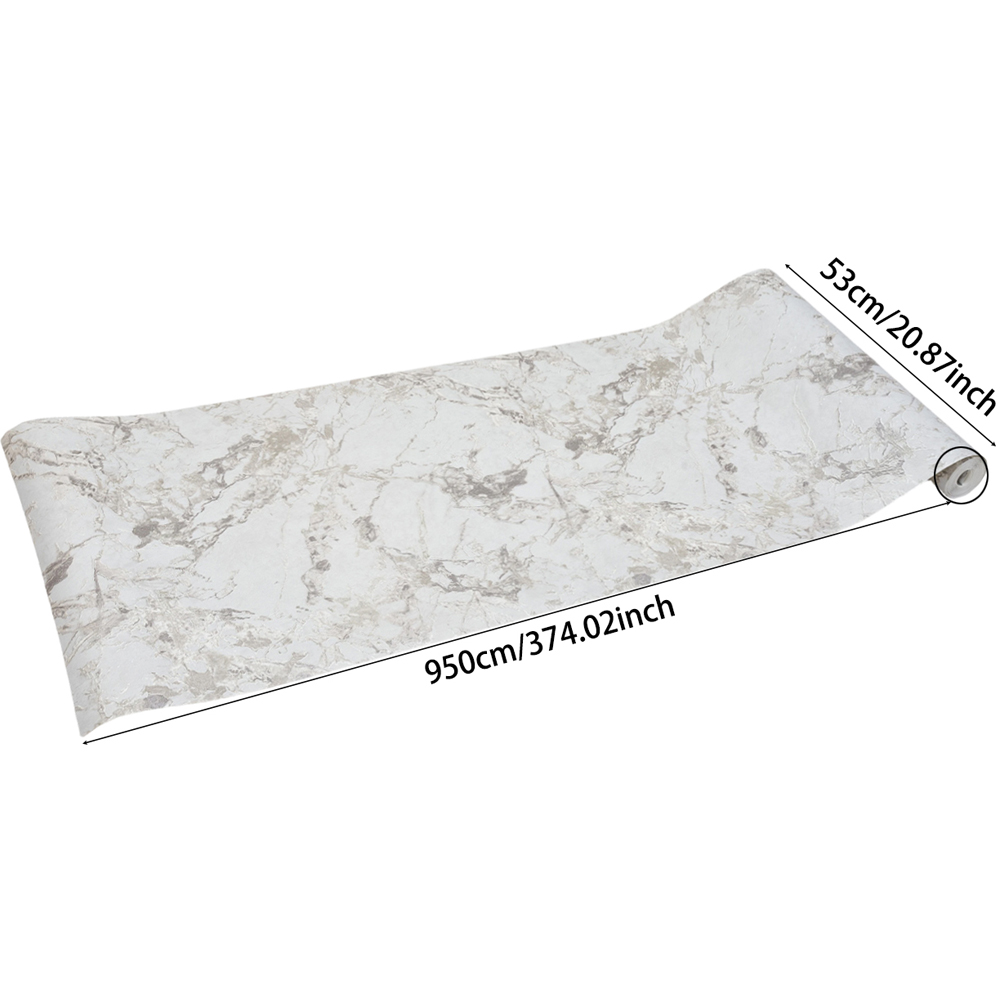 Living and Home Marble-Effect 3D Embossed Beige Non-Pasted Wallpaper Image 8