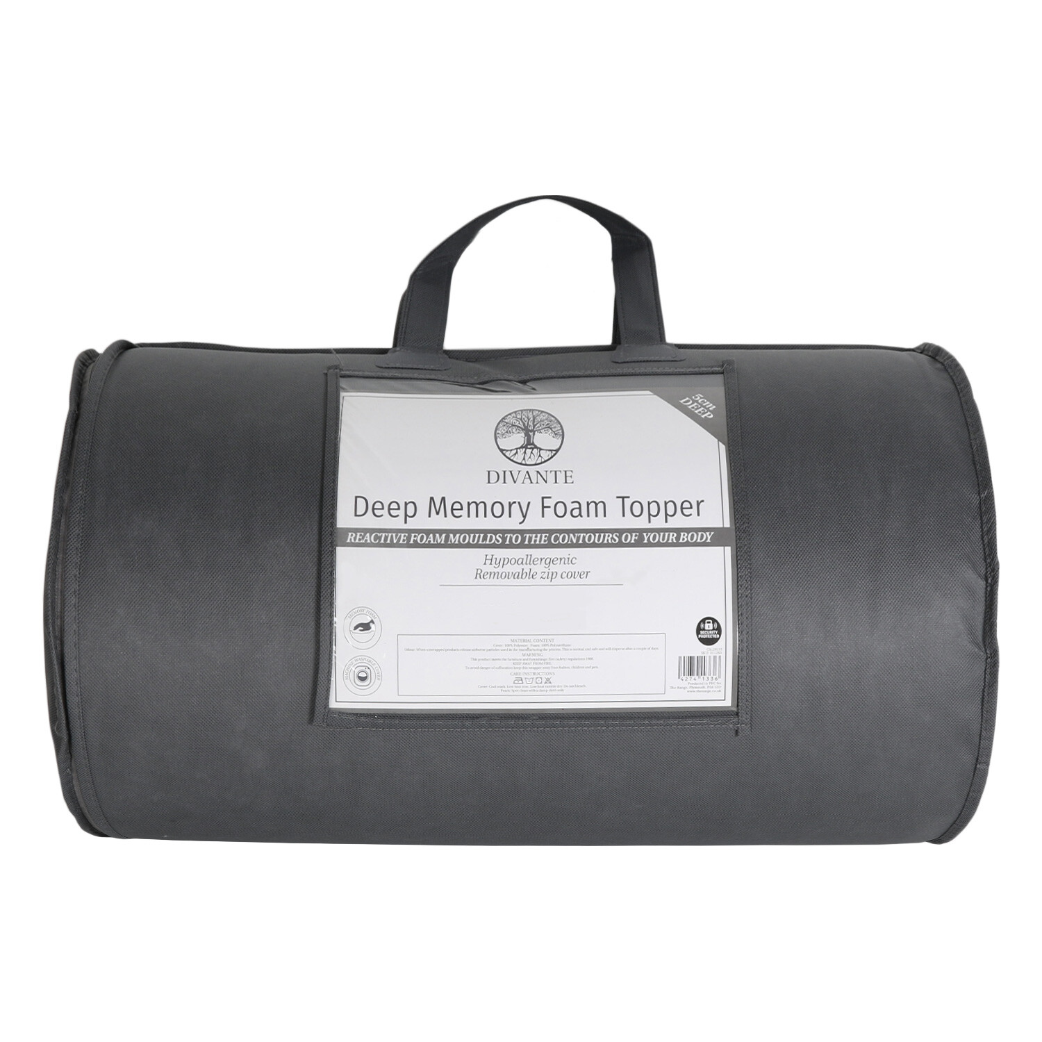 Divante King Size Deep Memory Foam Mattress Topper Image