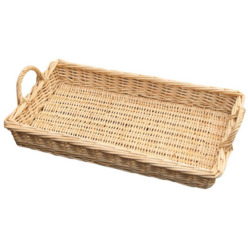 Red Hamper Large Wicker Caterers Serving Tray Image 1