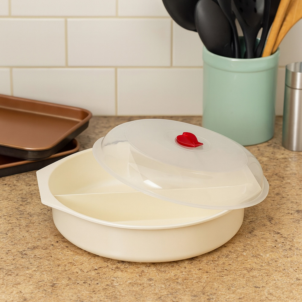 Avilo Sectioned Casserole Dish with Built-in Compartments Image 2