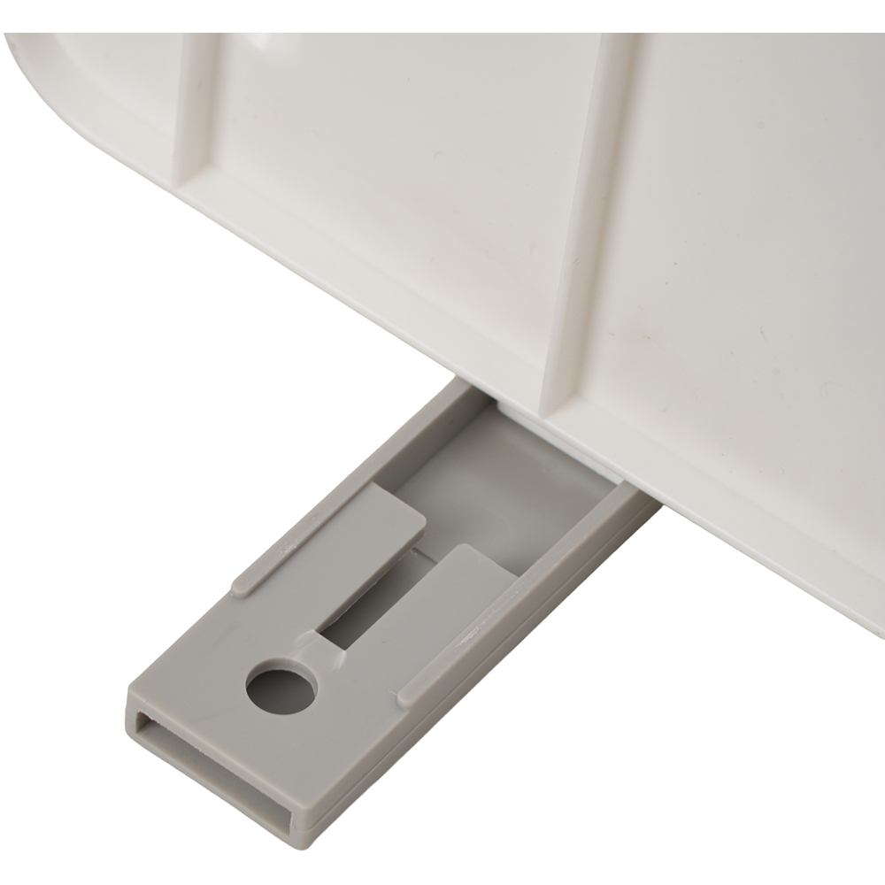 Living and Home 2-Tier White and Grey Tabletop File Organiser Rack Image 3