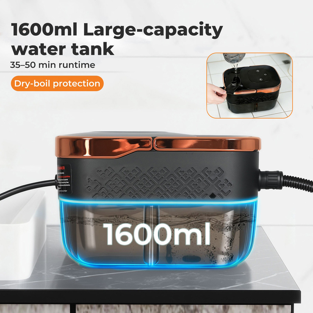 Spector SM2004-BK-UK Multipurpose Portable Steam Cleaner with Tools 1500W Image 5