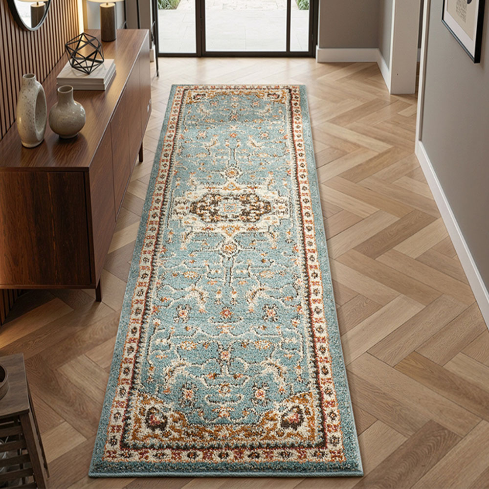 Portland HMC 5570 Blue Cashmere Rug 60 x 230cm Image 1