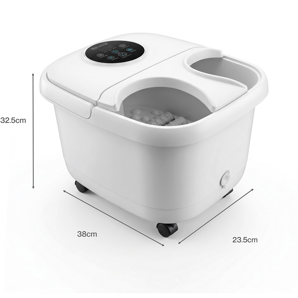 Spector White Electric Heat Temperature Control Foot Spa Massager Image 9