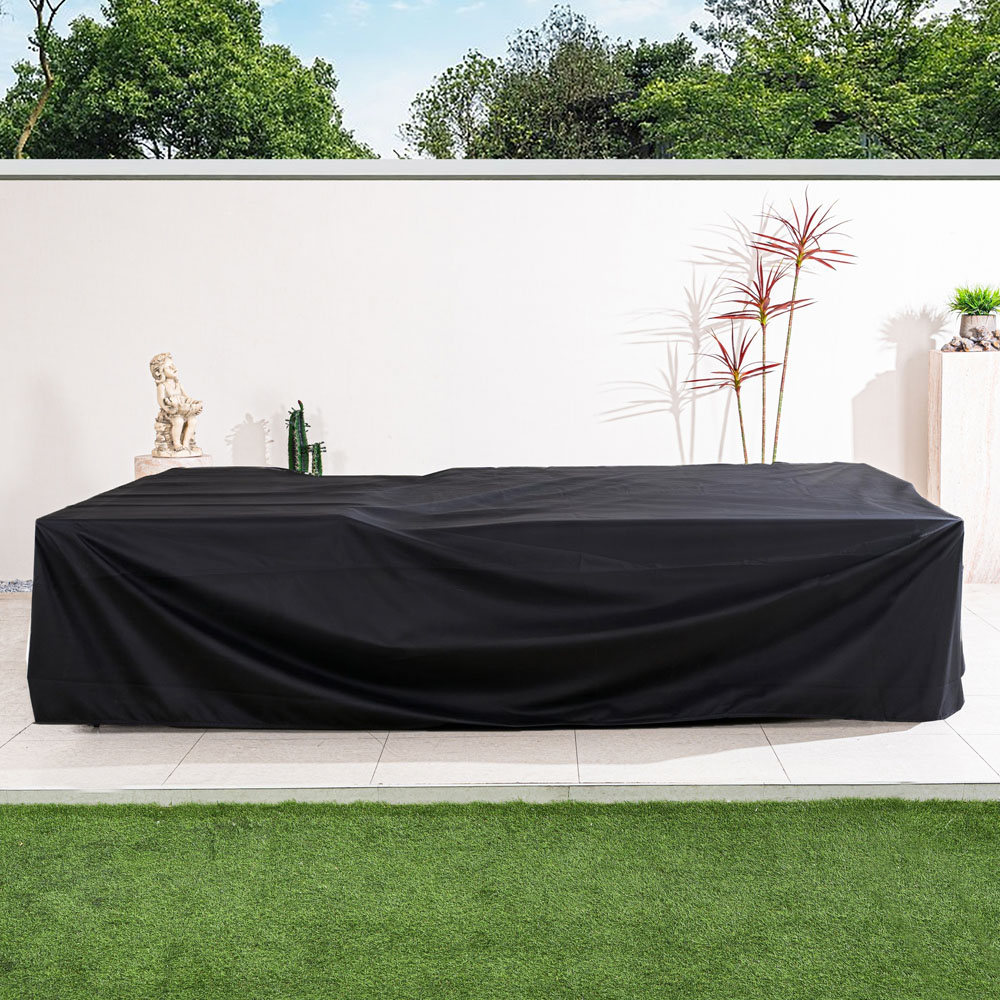 Direct Wicker Black Outdoor Protective Furniture Cover 91 x 249 x 227cm Image 7