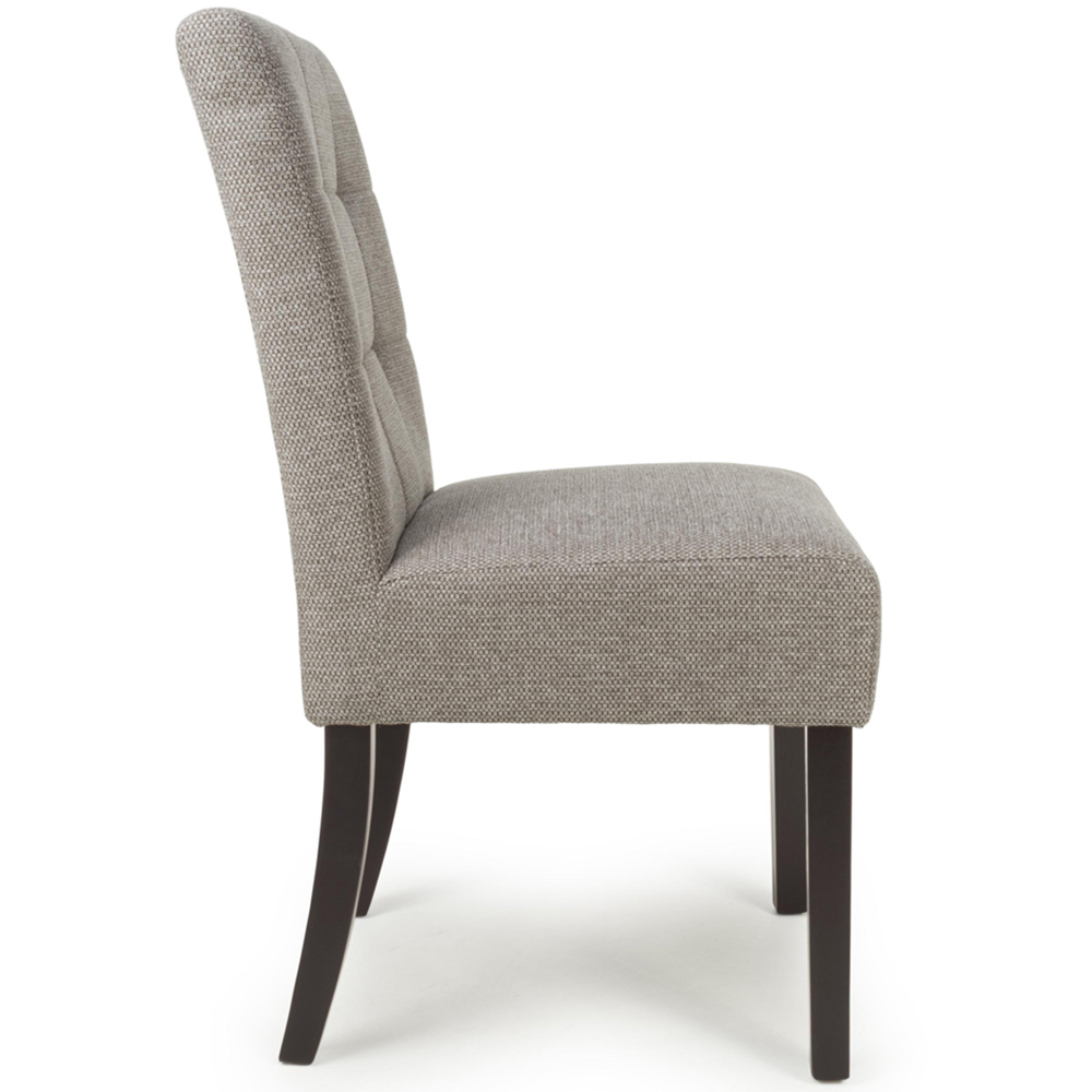 Portland Harlow Mocha Weave Natural Legs Waffle Back Dining Chair Image 3