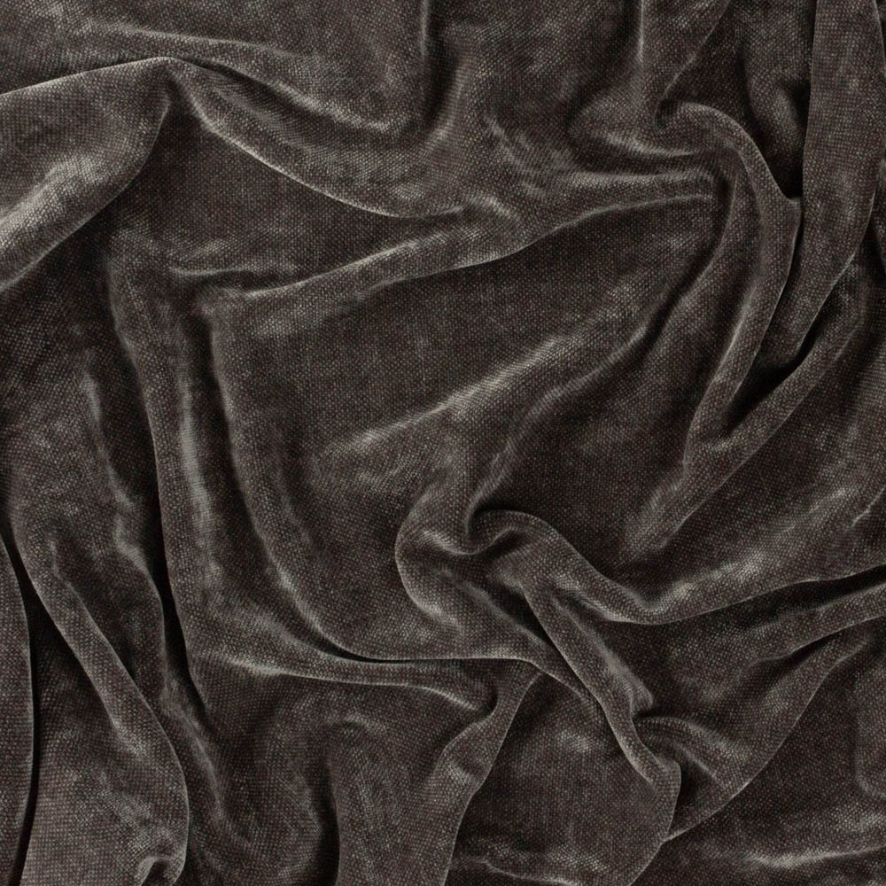 Yard Charcoal Heavy Chenille Velvet Throw 130 x 180cm Image 3