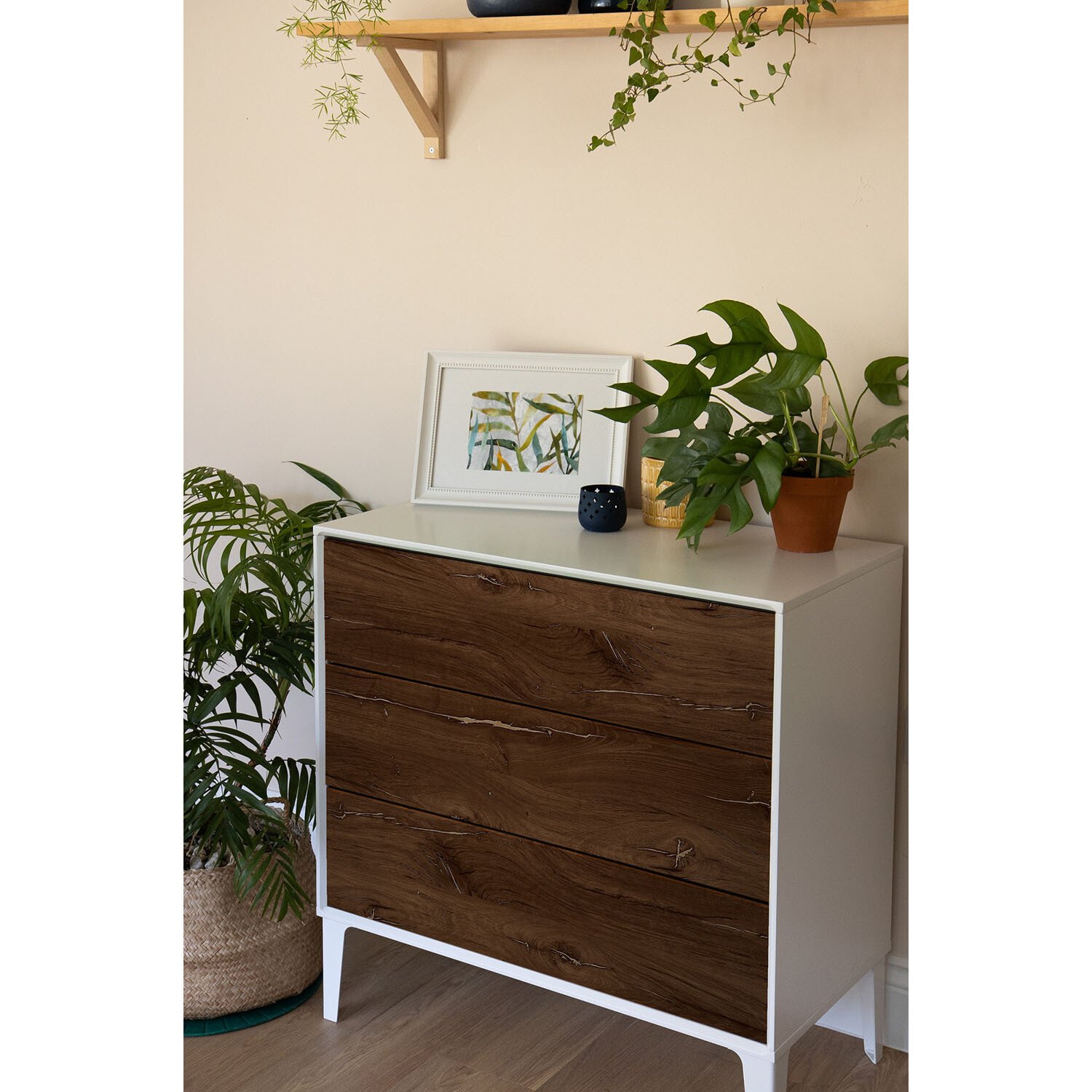 d-c-fix Flagstaff Oak Effect Self Adhesive Vinyl Film - Brown Image 5