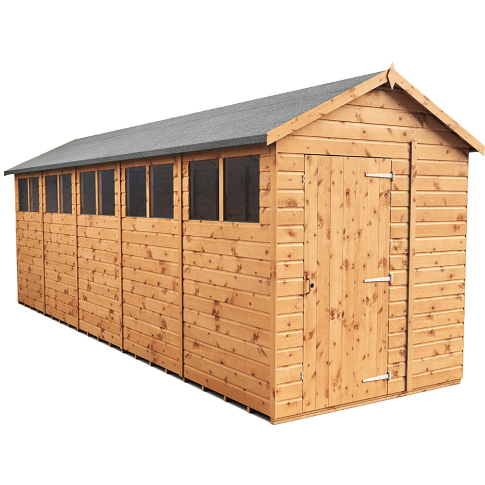 Empire Sheds 6 x 20ft Tongue and Groove Wooden Apex Garden Shed Image 1
