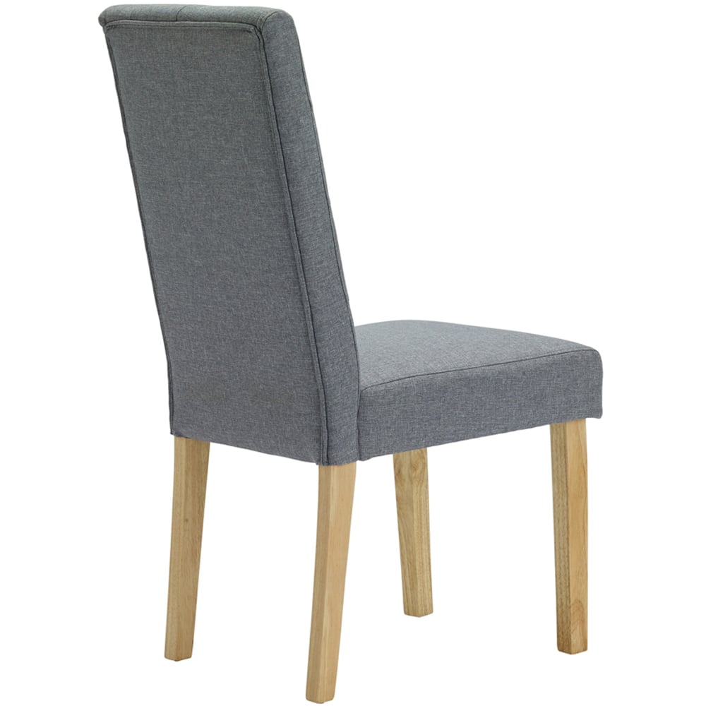 Roma Set of 2 Grey Dining Chair Image 4