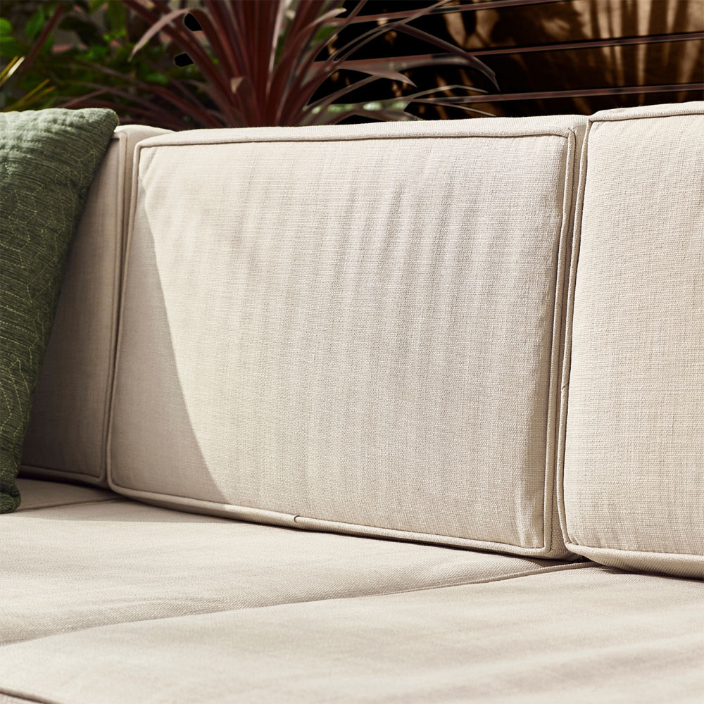 Furniturebox Windermere 4 Seater Beige Rattan Sofa Lounge Set Image 3