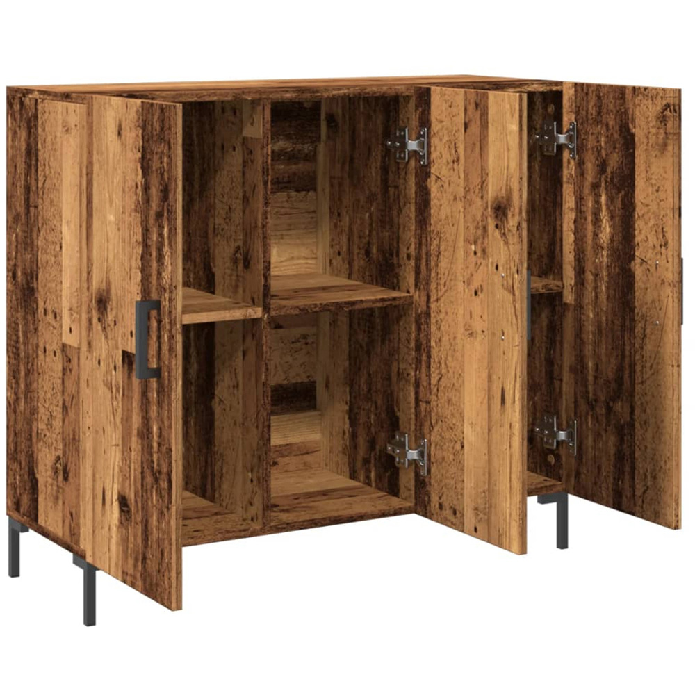 vidaXL 3 Door Old Wood Sideboard Image 5