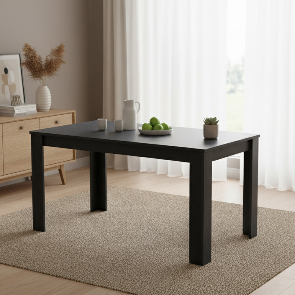 Kosy Koala Arrow 4 Seater Dining Set Charcoal and White Image 3