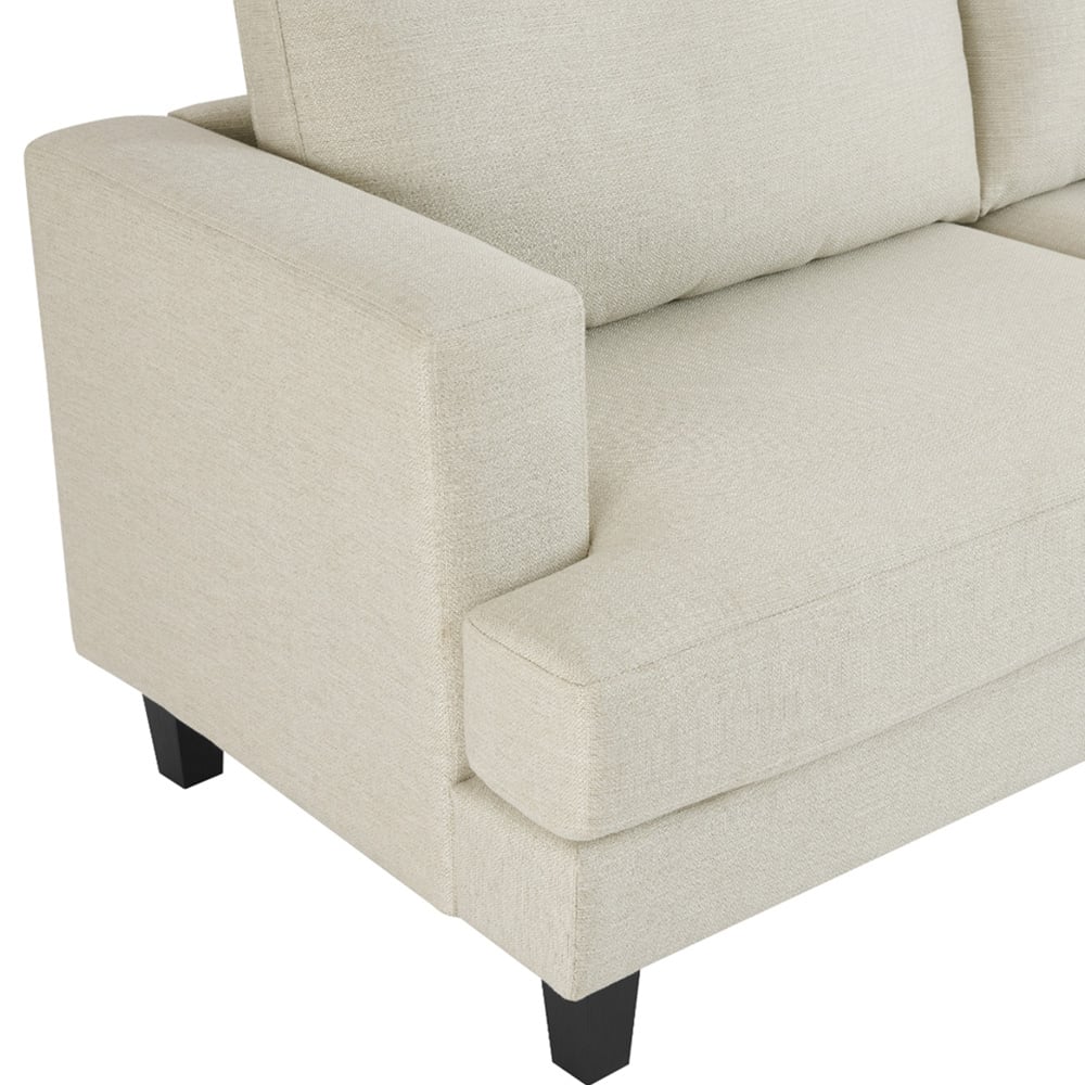 Home Detail Dale 3 Seater Beige Linen Sofa Image 7