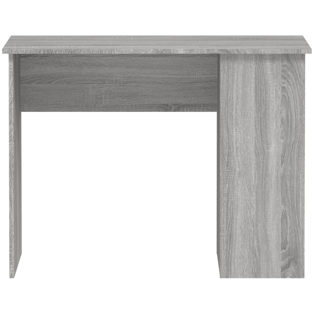 vidaXL 2 Shelf Computer Desk Grey Image 4